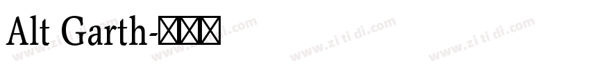 Alt Garth字体转换